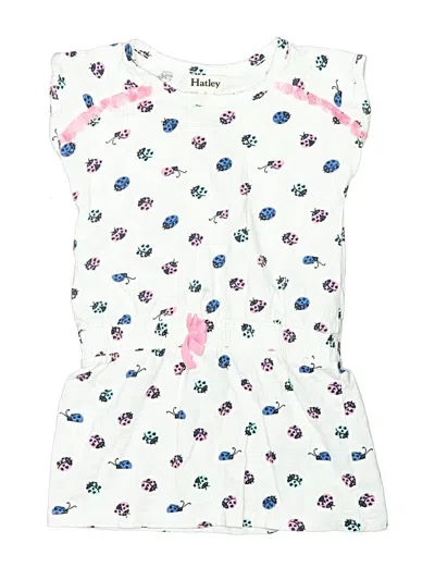 Pre-owned Hatley Kids' Dress In White