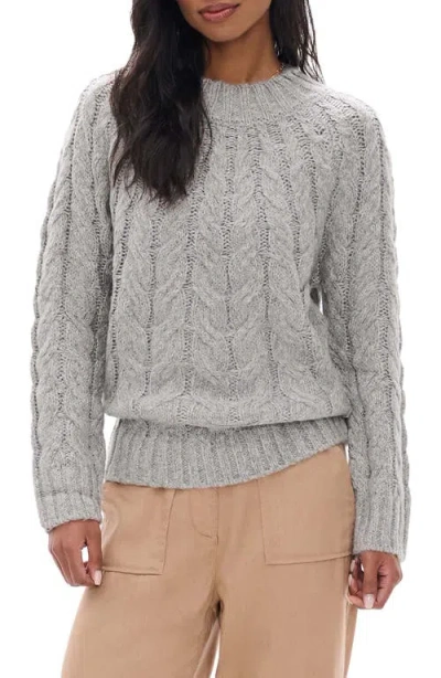 Hatley Dylan Cable Knit Sweater In Gray