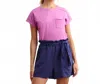Hatley Ella Pocket Top In Spring Crocus Pink In Pink