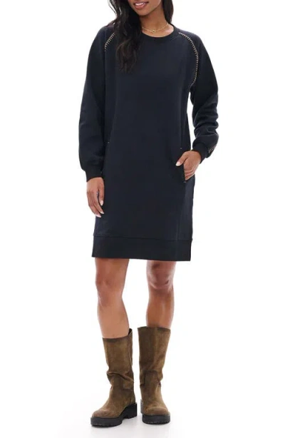 Hatley Everyday Cotton Sweatshirt Dress In Blue