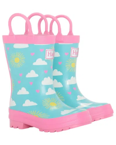 Hatley Kids' Girl's Preschool Rainboots In Happy Skies In Pink