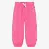 HATLEY GIRLS PINK COTTON JOGGERS