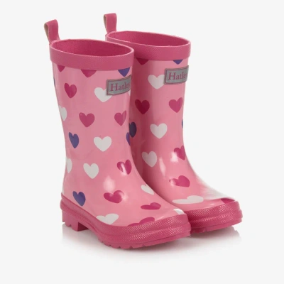Hatley Babies' Girls Pink Hearts Rainboots