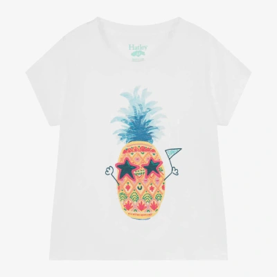 Hatley Babies' Girls White Cotton Pineapple T-shirt