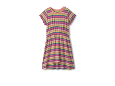 Hatley High-low Hem Dress (toddler/little Kid/big Kid) Girl Kid's Dress Soft Stripes : 3t (toddler), Elasta In Multi