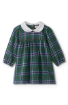 Hatley Holiday Plaid Puff Sleeve Dress In Green