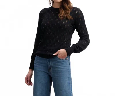Hatley Iris Sweater In Black In Blue