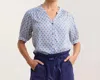Hatley Ivy Blouse In Painted Petals In Blue