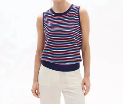 Hatley Kate Sleeveless Tank Top In Sorbet Stripes In Multi