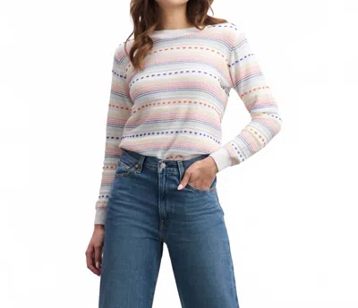 Hatley Kate Striped Sweater In Cami Lace In Multi