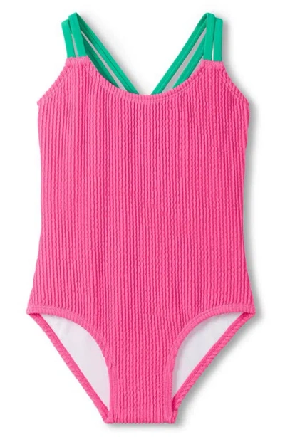 Hatley Babies'  Kids' Azalea One-piece Swimsuit In Pink