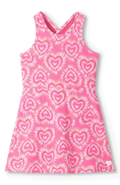 Hatley Kids' Candy Hearts Active A-line Dress In Pink