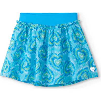 Hatley Kids' Candy Hearts Ruffle Skort In Blue