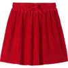 Hatley Kids' Chex Pleated Velour Skirt In Red