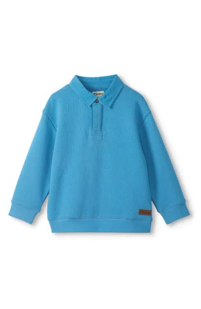 Hatley Kids' Cotton Rugby Sweatshirt In Blue