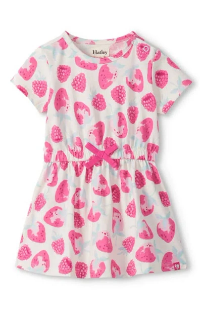 Hatley Babies'  Kids' Delicious Berries Print Cotton Dress In Pink