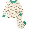 Hatley Kids' Duck Decoy Two-piece Organic Cotton Pajamas In Multi