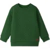 Hatley Kids' Eden Quilted Sweatshirt In Green