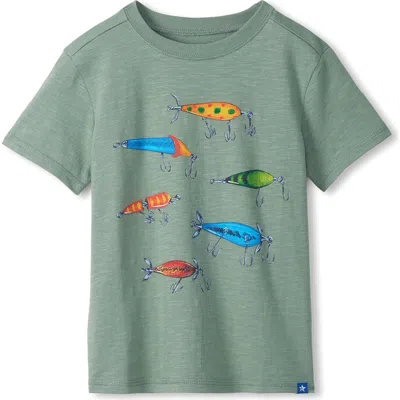 Hatley Kids' Fishing Lures Graphic T-shirt In Blue