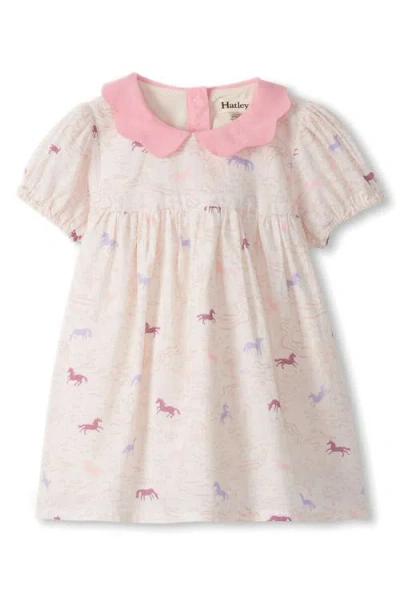 Hatley Babies'  Kids' Grazing Ponies Cotton Dress In Pink