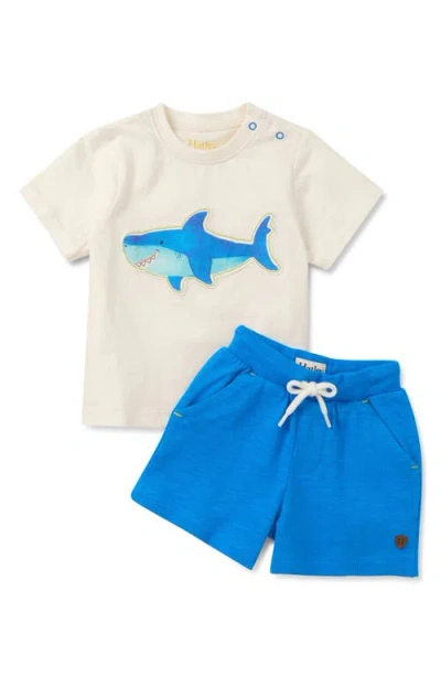 Hatley Babies'  Kids' Happy Shark T-shirt & Shorts Set In Pink