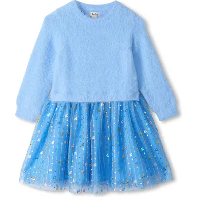 Hatley Kids' Jelly Bean Sequin Dress In Blue