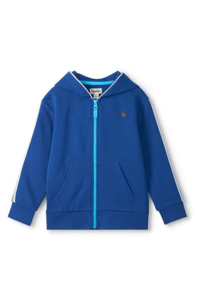 Hatley Kids' Limoges Cotton Zip-up Hoodie In Blue