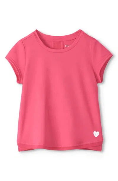 Hatley Kids' Mesh Accent T-shirt In Pink