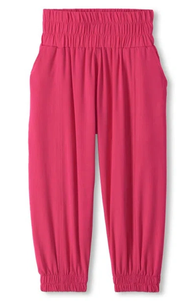 Hatley Kids' Mesh Lined Active Pants In Pink