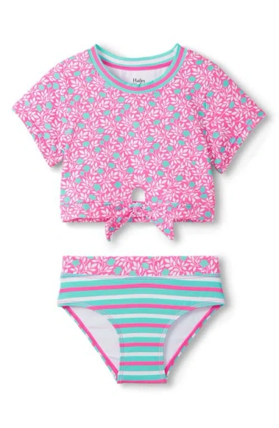Hatley Kids' Mini Vines Two-piece Swimsuit In Multi