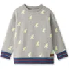 Hatley Kids' Monster Glow-in-the-dark Sweatshirt In Gray