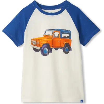 Hatley Kids' Off Road Raglan Graphic T-shirt In White