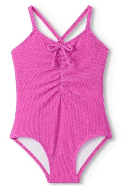 Hatley Kids' Rose Violet One-piece Swimsuit In Pink