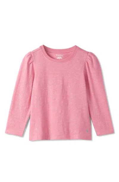 Hatley Kids' Sparkle Long Sleeve T-shirt In Pink