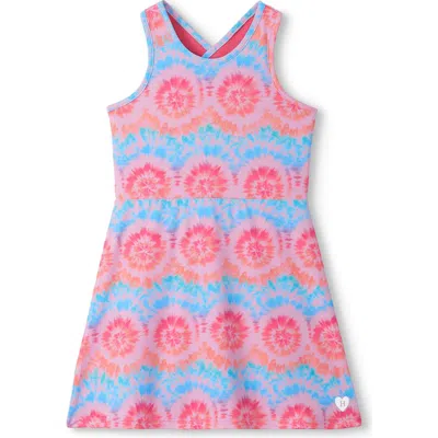 Hatley Kids' Starburst Tie Dye Active A-line Dress In Multi