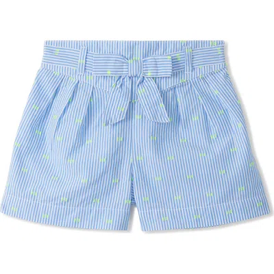 Hatley Kids' Stripe Paperbag Shorts In Blue