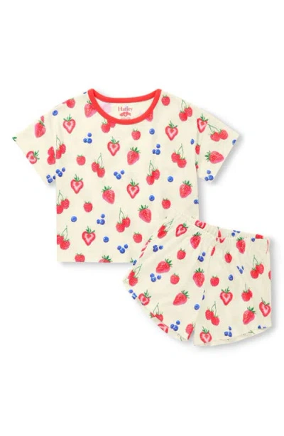 Hatley Kids' Summer Berries Two-piece Short Pajamas In Multi