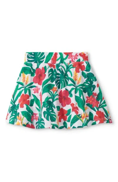Hatley Babies'  Kids' Tropical Floral Print Cotton Skort In Multi
