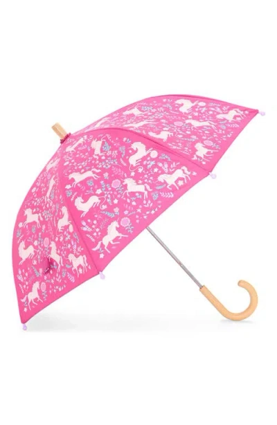 Hatley Kids' Unicorn Forest Umbrella In Pink