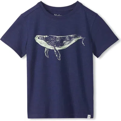 Hatley Kids' Whale Cotton Graphic T-shirt In Blue