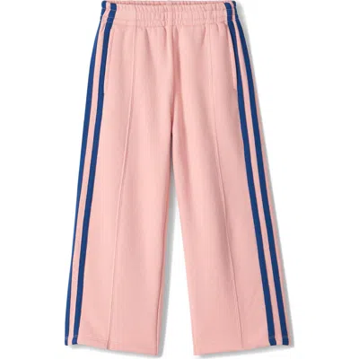 Hatley Kids' Wide Leg Track Pants In Pink