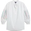 Hatley Lexi Embroidery Detail Cotton Top In White