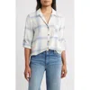 Hatley Lila Plaid Button-up Shirt In White