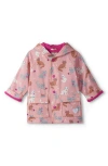 Hatley Little Kitties Waterproof Raincoat In Pink