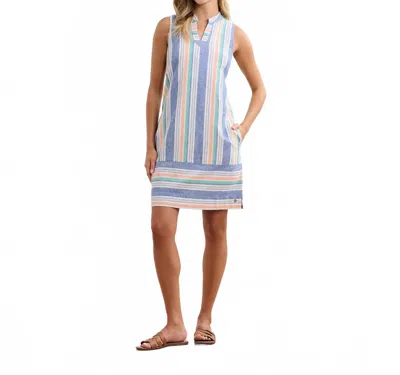 Hatley Marin Dusk Stripes Shift Dress In Grey In Multi