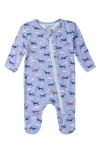 Hatley Mini Airplanes Footie In Cerulean