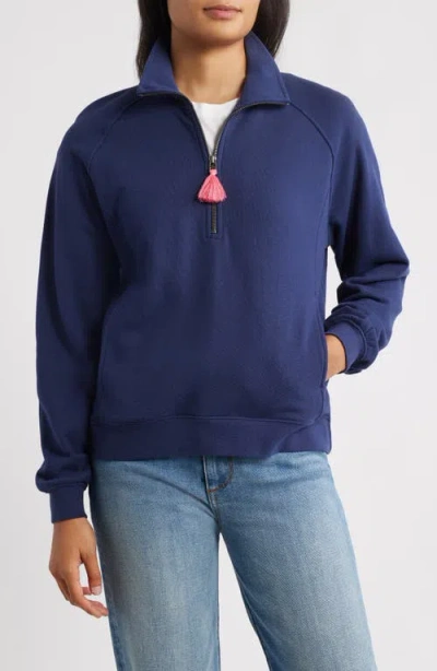 Hatley Mock Neck Pullover In Blue