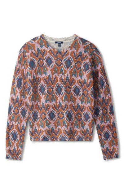 Hatley Noa Textured Ikat Sweater In Animal Print
