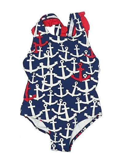 Pre-owned Hatley Kids' One Piece Swimsuit In Blue