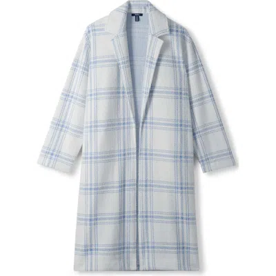 Hatley Paxton Plaid Open Front Jacket In Blue